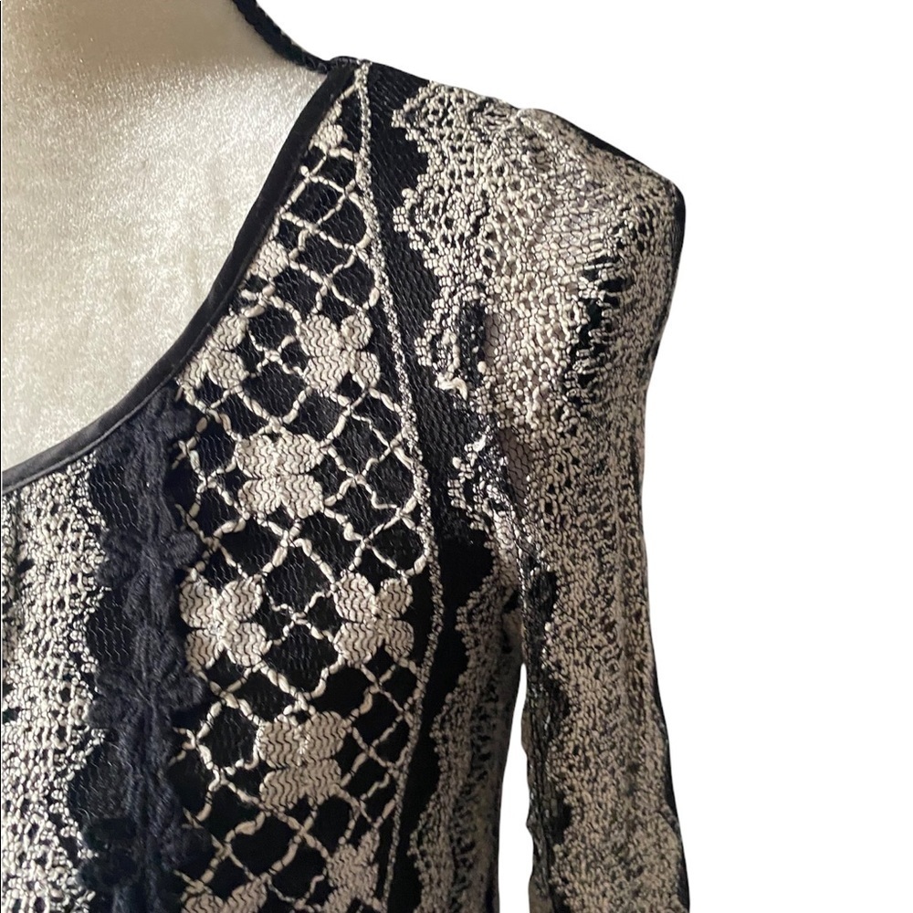 COPY - ALTERD STATE-BLACK DRESS WITH LACE OVERLAY-SIZE SMALL - Picture 10 of 13